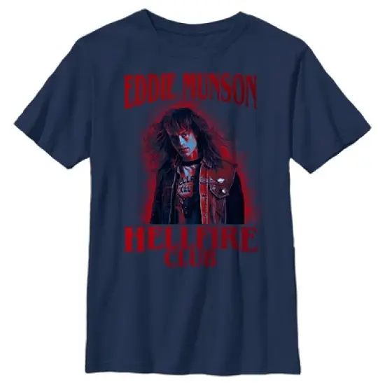 Boy's Stranger Things Hellfire Club Eddie Munson T-Shirt image {3}