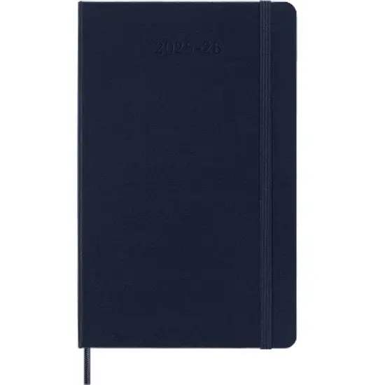 Moleskine 2025-26 18 Monthly Weekly Academic Planner Long Sapphire Blue image {1}