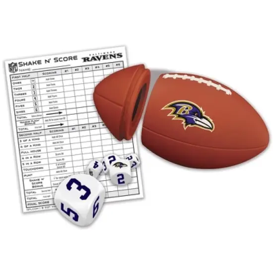 MasterPieces Officially Licsenced NFL Baltimore Ravens Shake N' Score Dice Game for Age 6 and Up image {2}