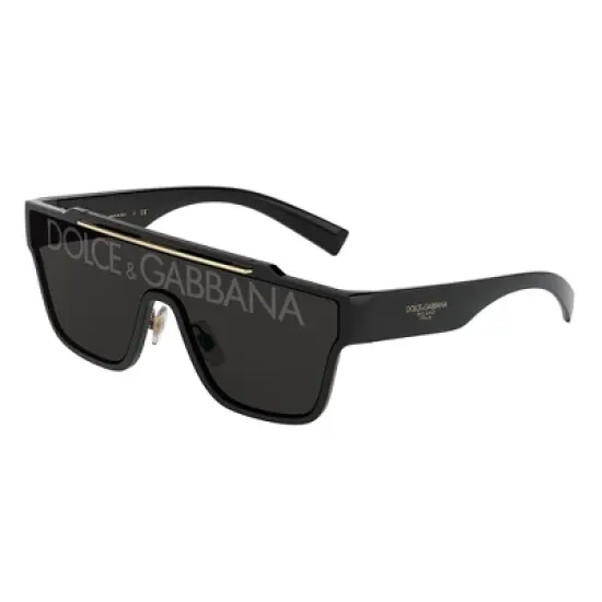 Dolce & Gabbana DG 6125 501/M Unisex Shield Sunglasses Black 52mm image {1}