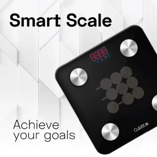 CUBITT Smart Digital Weight Scale, 13 Body Composition Analizer, BMI, Muscle Mass, Body Fat Scale with Smartphone App sync with Bluetooth image {3}
