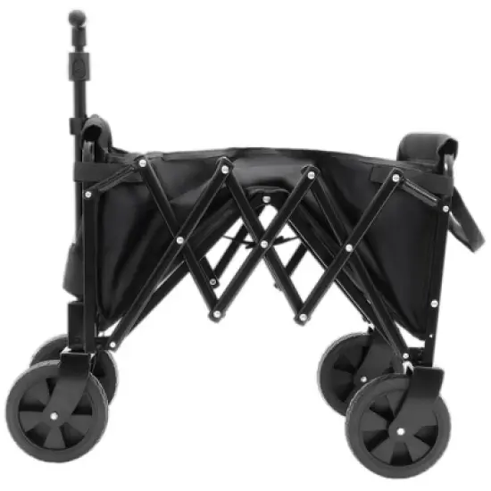 Whisen Lightweight Folding Utility Wagon Cart with Dual-Layer Expandable Storage, 360&deg;Swivel Wheels image {6}