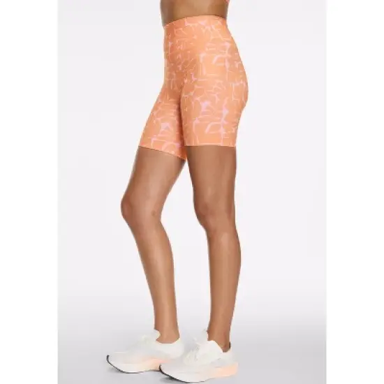 Peloton Women's Cadent High Rise Bike Short 7", Block Palm image {1}