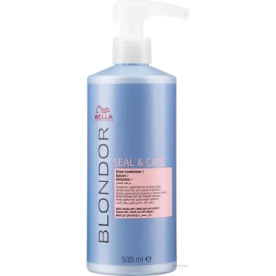 Wella Blondor Seal and Care Shine Conditioner (16 oz / 500 mL) Shine & Nourishment for Blonde Hair image {4}