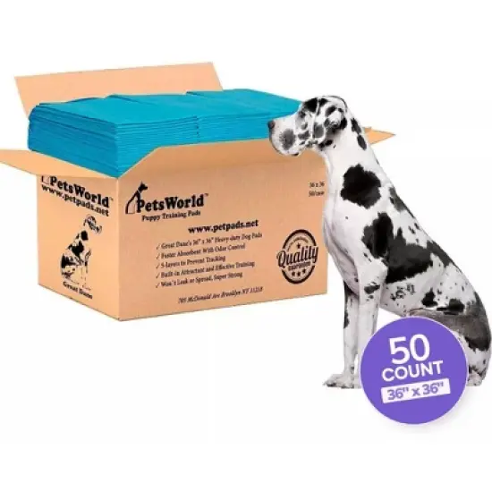 PetsWorld Gigantic (36x36 inch) Dog Training & Potty Pads image {7}