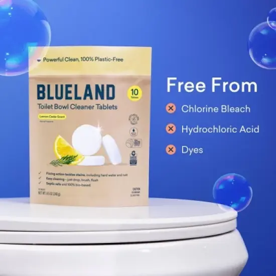 Blueland Lemon Cedar Toilet Bowl Cleaning Tablets - 10ct image {8}