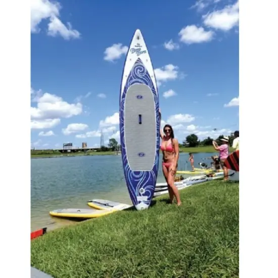 Swim Central Inflatable Bora Bora Stand-Up Paddleboard, 150-Inch image {5}