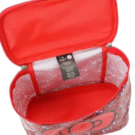 Hello Kitty Bows Clear Plastic Printed Cosmetic Case image {6}