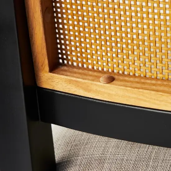 Oak Park Cane Dining Chair Black - Threshold&trade; designed with Studio McGee image {4}