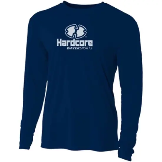 Hardcore Men's Long Sleeve Loose Fit Rash Guard Surf Shirt Water Sports Swimwear image {8}