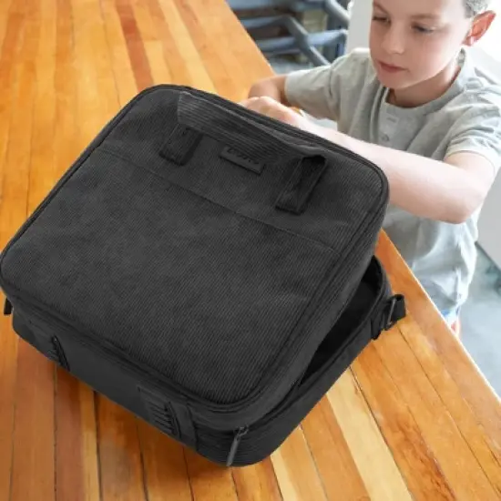 ZICOTO Beautiful 2-Inch 3-Ring Zipper Binder with Strap &ndash; Holds 500 Sheets, Laptop & Books &ndash; Premium Fabric, Extra Pockets, Great for School & Travel image {5}