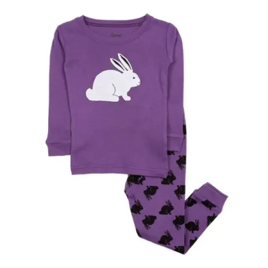 Leveret Kids Two Piece Cotton Easter Pajamas image {9}
