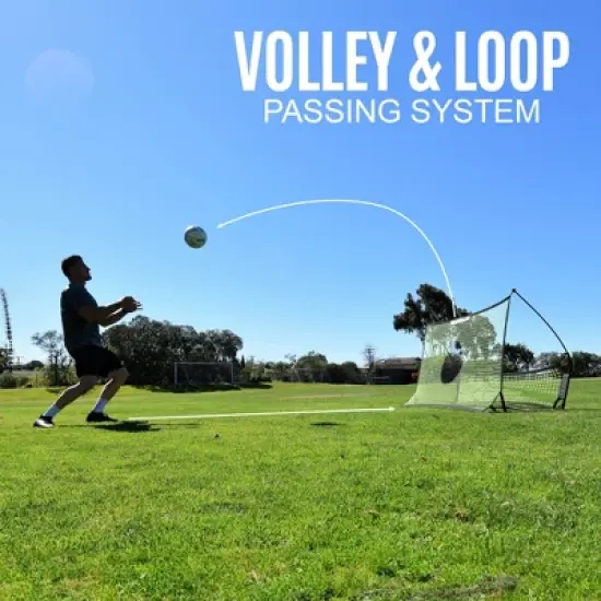 QUICKPLAY TEKKERS Trainer - Dual Soccer Net Rebounder image {1}