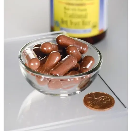 Swanson Herbal Supplements Organic Red Yeast Rice 600 mg Veggie Capsule 60ct image {1}