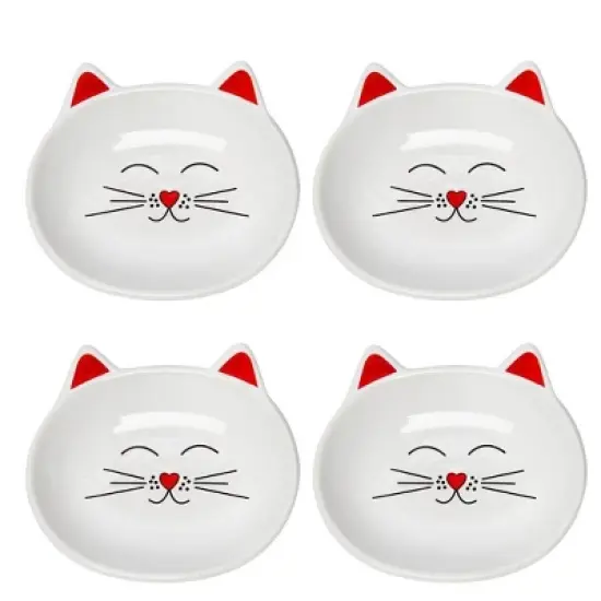Park Life Designs 1c Oscar Dishes Cat Bowl - White image {4}