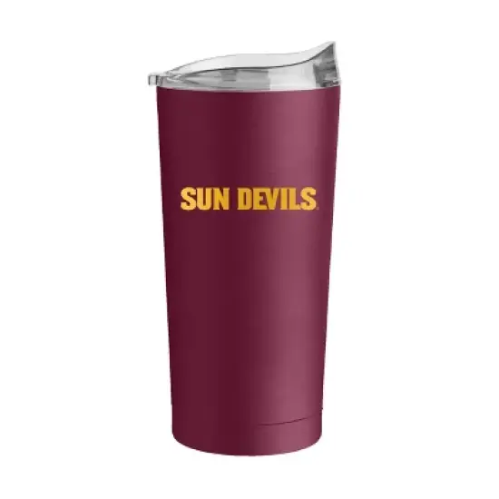 NCAA Arizona State Sun Devils Powder Coat Tumbler - 20oz: Portable Drinkware, Steel image {1}
