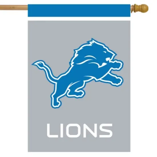 Briarwood Lane Detroit Lions House Flag NFL Licensed 28" x 40" image {1}