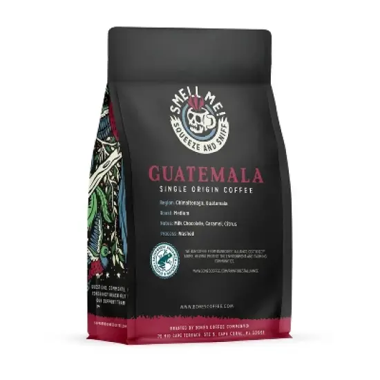 Bones Coffee Company Guatamela Whole Coffee Beans Single-Origin 12 oz Medium Roast (Whole Bean) image {1}