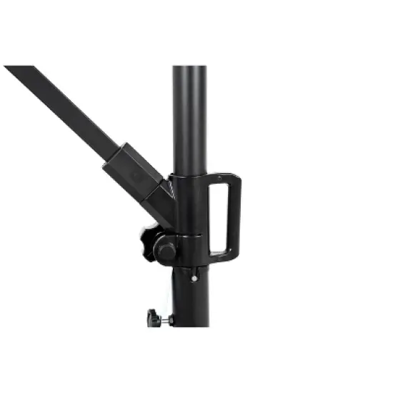 COWLOWN khaki 10ft Offset Patio Umbrella, Cantilever Hanging Market Umbrella with Tilt Adjustment, 8 Sturdy Ribs for Poolside, Backyard, Deck image {7}