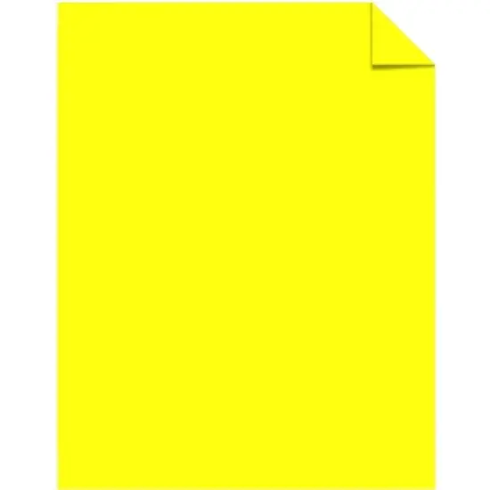 Astrobrights Card Stock, 8-1/2 x 11 inches, Lift-Off Lemon, Pack of 250 image {1}