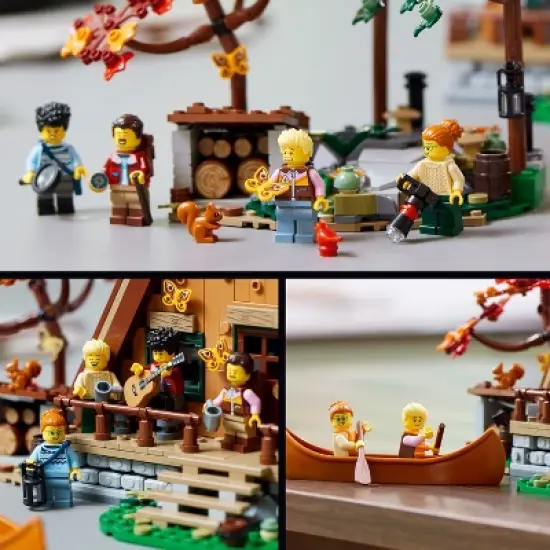 LEGO Ideas A-Frame Cabin Collectible Display Set 21338 image {3}