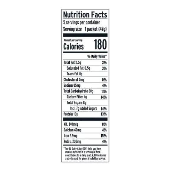 purely elizabeth. Maple Cinnamon Roll Protein Oatmeal - 8.3oz/5ct image {2}