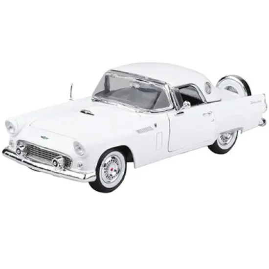 1956 Ford Thunderbird White "Timeless Classics" 1/18 Diecast Model Car by Motormax image {1}