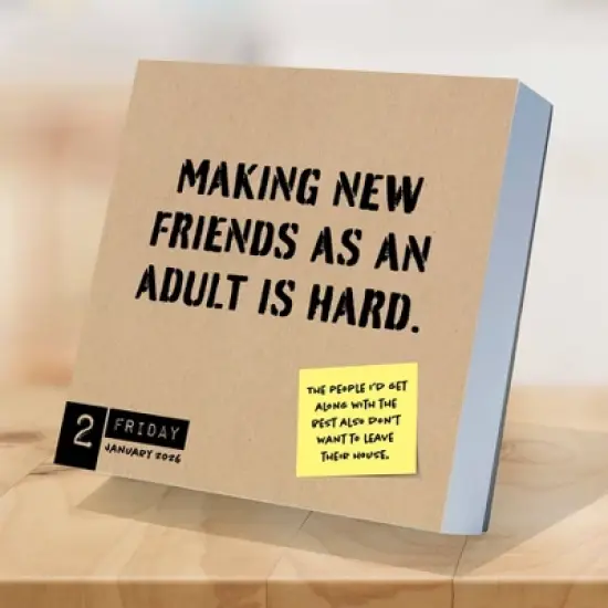 TF Publishing 8.75"x5.5" 2026 Anti Affirmations/Daily Sarcasm Daily Desktop Calendar image {2}