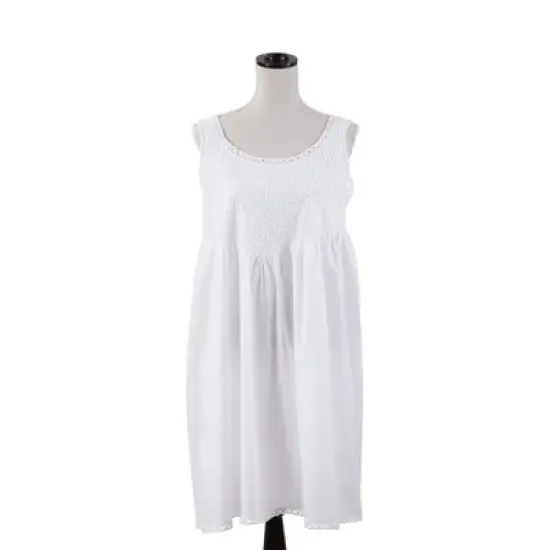 Saro Lifestyle Sleeveless Embroidered Nightgown image {2}