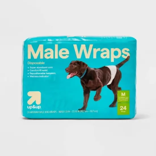 Male Wrap Dog Diapers - 24ct - up&up&trade; image {6}