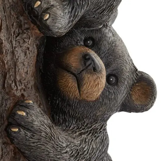 John Timberland Bears on Log Rustic Lodge Bubbler Outdoor Floor Water Fountain with LED Light 28 1/2" for Yard Garden Patio Home Deck Porch Exterior image {3}