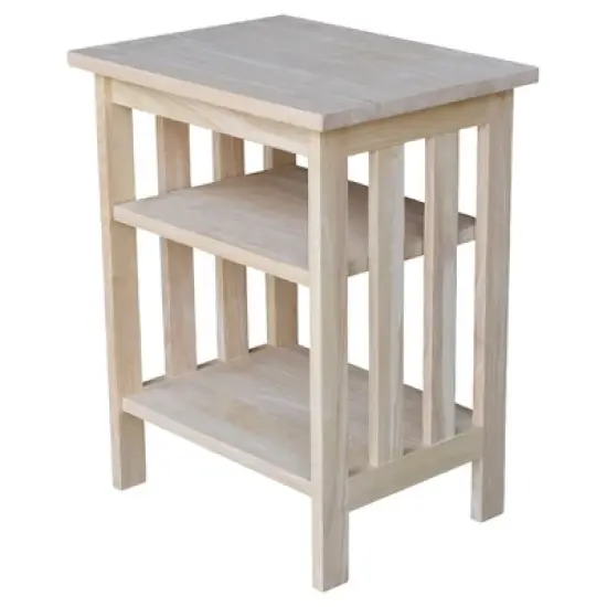 International Concepts Mission Printer Stand Unfinished image {2}