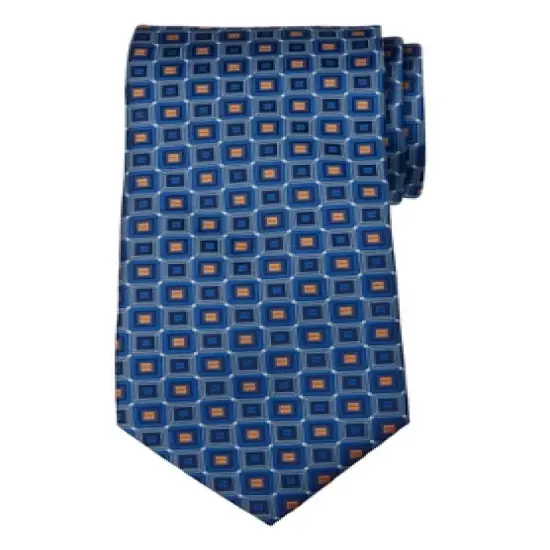 KingSize Men's Big & Tall  Extra Long Classic Geo Tie Necktie image {4}