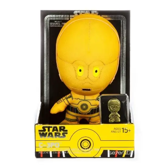 Seven20 Star Wars C-3PO Stylized 7 Inch Plush With Enamel Pin image {1}