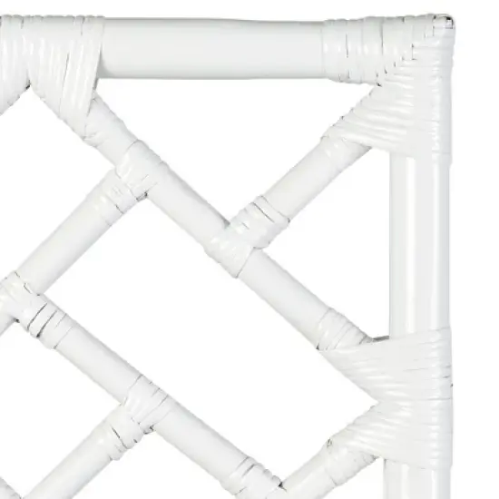 Stacie Rattan Barstool White - East At Main image {6}