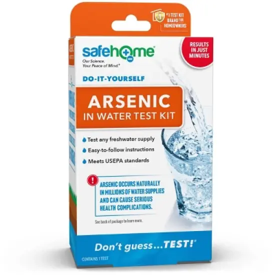 Safe Home Arsenic in Drinking Water Household Test Kit: EPA Standards, No Warranty, Kitchen Water Testing image {2}