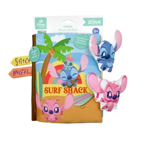 Disney Baby Stitch Deluxe Soft Book with Removable Plush Toys image {4}