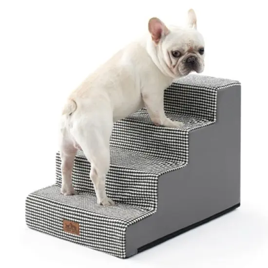 4-Tier Dog Stairs / Non-Slip Pet Steps for Small & Medium Dogs image {12}