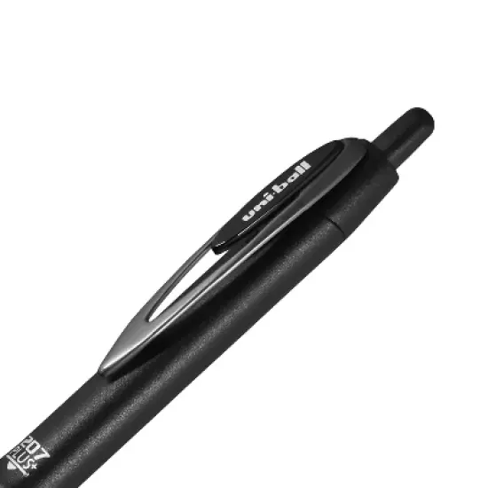 uni-ball uniball 207 Plus+ Retractable Gel Pens Medium Point 0.7mm Black Ink 12/Pack (70462) image {4}