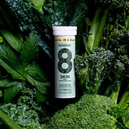 8Greens Skin Effervescent Tablets with Marine Collagen - 10ct image {1}