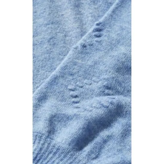Women's Plus Size Nicky Pom Pom Sweater - sky blue | AVENUE image {6}
