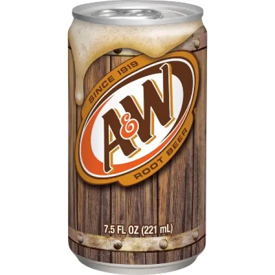 A&W Root Beer Soda - 10pk/7.5 fl oz Mini Cans image {2}