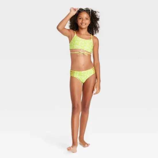 Girls' Make a Wish 2pc Bikini Set - art class&trade; Lime Green image {2}