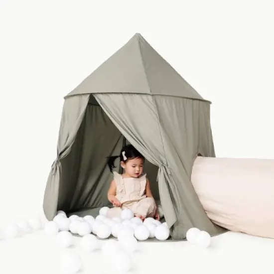 Rollic Playroom Bundle Tent Tunnel and Ball Pit - Cream: Steel Frame & Polyester Material image {3}