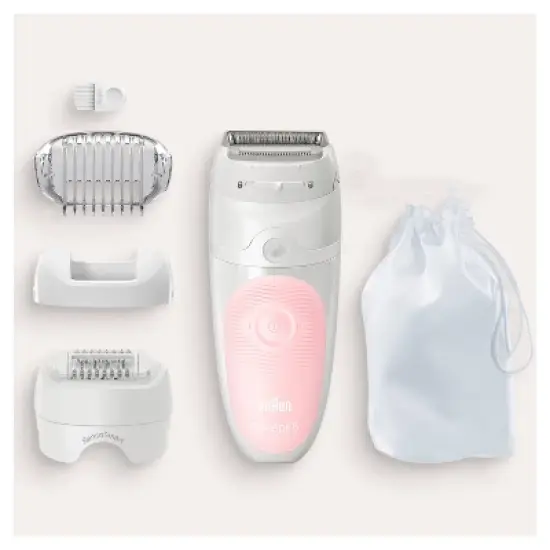 Braun Silk-epil 5-620 3-in-1 Women's Cordless Wet & Dry Epilator + 4 Extra Accessories image {1}