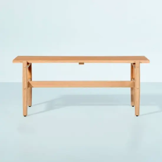 Slat Wood Outdoor Coffee Table - Natural - Hearth & Hand&trade; with Magnolia image {2}