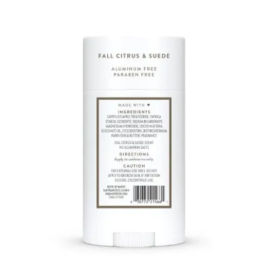 Native Limited Edition Fall Getaway Deodorant  - Fall Citrus & Suede- 2.65oz image {8}
