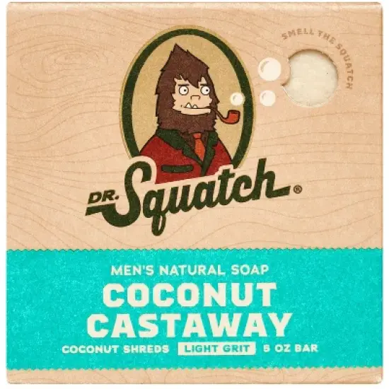 DR. SQUATCH Men's All Natural Bar Soap - Coconut Castaway - 5oz image {7}