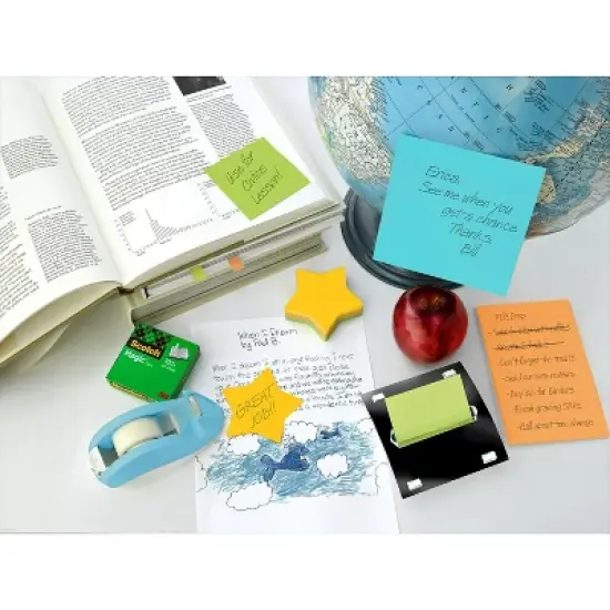 Post-it Die-Cut Shaped Notepads 2.6" x 2.6" Assorted Colors Star-Shaped 7350-STR image {2}