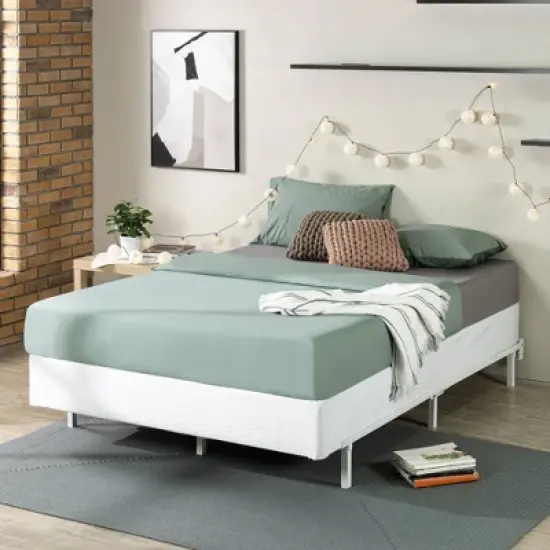 Metal Smart BoxSpring Mattress Base with Quick Assembly Gray - Zinus image {4}